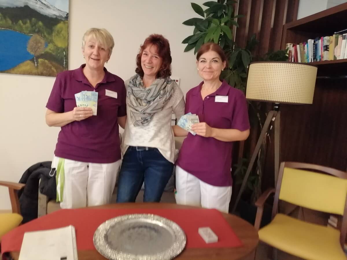 Spende an die Sozialstation